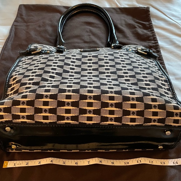 Kate Spade black and white Jacquard tote - Picture 5 of 13